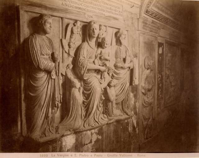 Moscioni, Romualdo — La Vergine e S. Pietro e Paolo - Grotte Vaticane - Roma — insieme